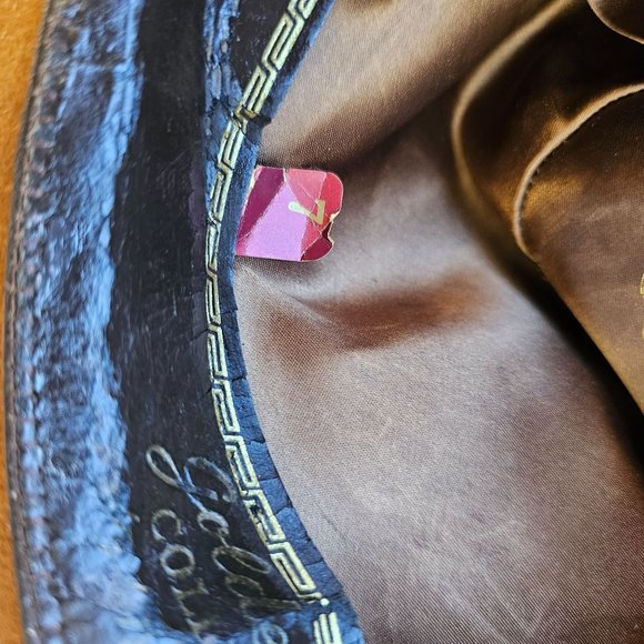 Vintage Chris Eddy Cowboy Hat Brown Wool Ltd Ed Golden Spurs Collec Mens Size 7 - Picture 11 of 11